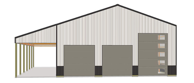 Three Overhead Door Garage